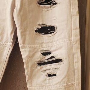 Kroix White and Black Jean Pants